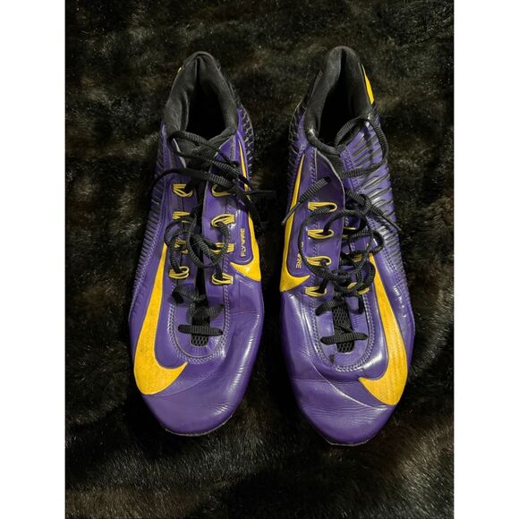 Nike Vapor Edge 360 VC Carbon LSU Tigers colors  Football Cleats Size 12 shoes main image 4
